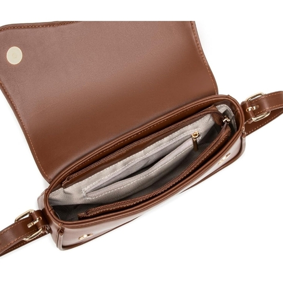 Women Brown Imported Casual Leather Waterproof Lightweight Hobo Handbag - Picture 6 of 6